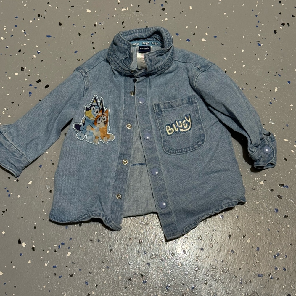 Bluey denim Shacket size 12M